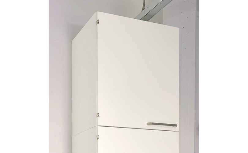 Top mounted cabinet