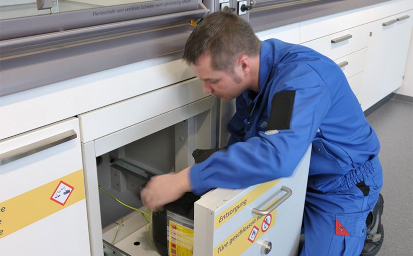 Safe disposal of acids and alkalis