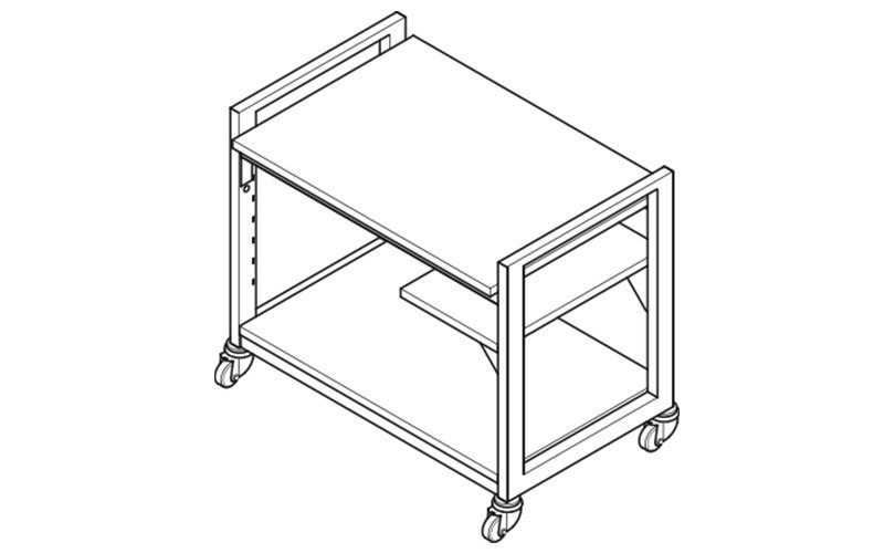 Heavy-duty mobile table